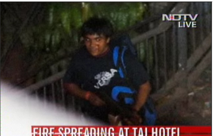Face of a terrorist off NDTV by dina_mehta.